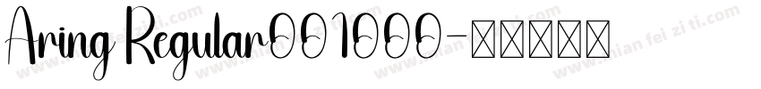 Aring Regular001000字体转换